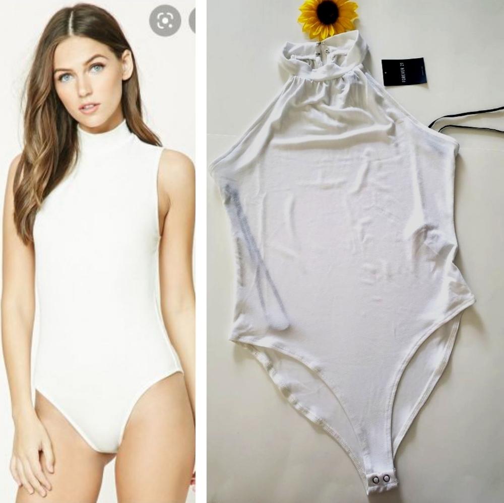 Nwt Forever 21 Sleeveless Bodysuit ✨️
